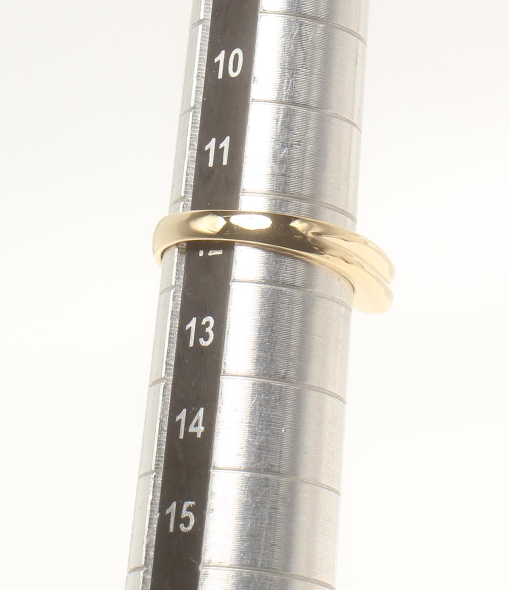 美品 ピエールカルダン リング 指輪 K18 ルビー リボン レディース Pierre Cardin