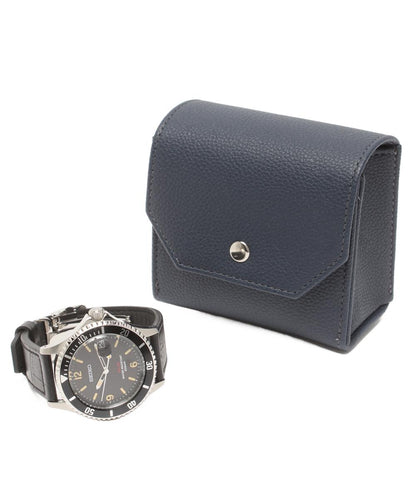 美品 SEIKO 腕時計 ソーラー ブラック V157-HAD0 メンズ セイコー