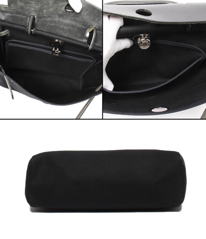 HERMES 2wayハンドバッグ ショルダーバッグ  斜め掛け トワルGM □G刻印 エールバッグPM レディース エルメス