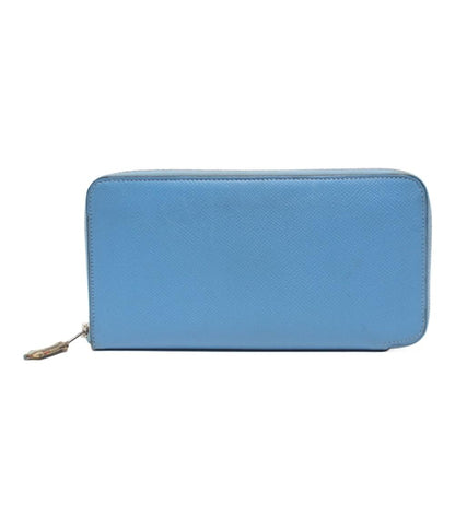 エルメス ラウンドファスナー長財布 □R刻印 シルバー金具 アザップロング シルクイン レディース HERMES