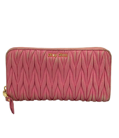Miu Miu ラウンドファスナー長財布 レディース ミュウ ミュウ