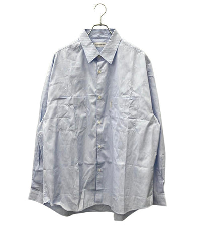 美品 COOTIE 長袖シャツ Stripe Broad L・S Shirt  ブルー ストリート タグ付き CTE-25A402 メンズ SIZE LARGE (L) クーティー