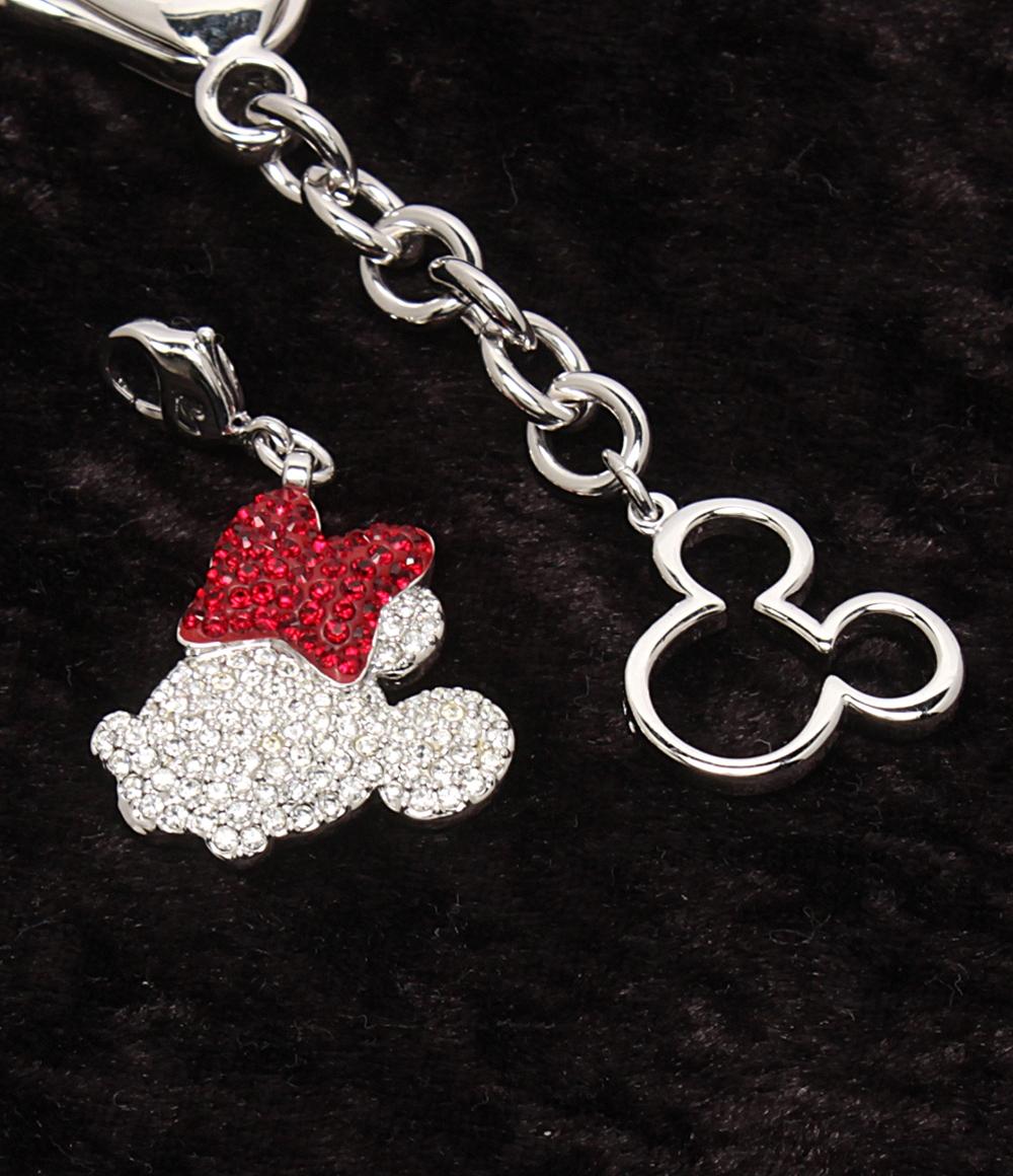 美品 スワロフスキー キーホルダー チャーム 2点セット ミッキー ミニ― レディース SWAROVSKI Disney