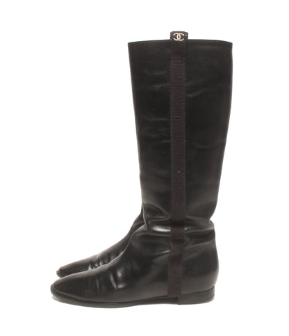CHANEL ロングブーツ レディース SIZE 38 (25.5cm) シャネル