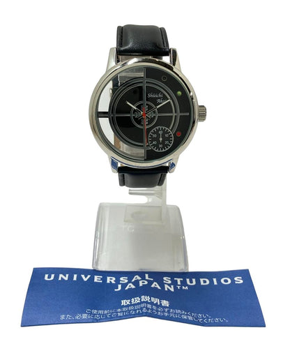 USJ 腕時計 名探偵コナン 赤井秀一 クオーツ ブラック メンズ