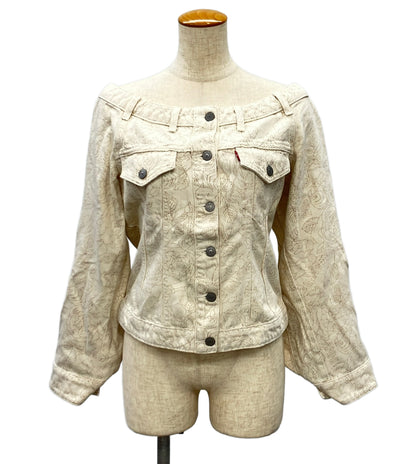 美品 LEVI’S GANNI オフショルダーデニムジャケット PC9-87493-0000 レディース SIZE M リーバイス ガニー