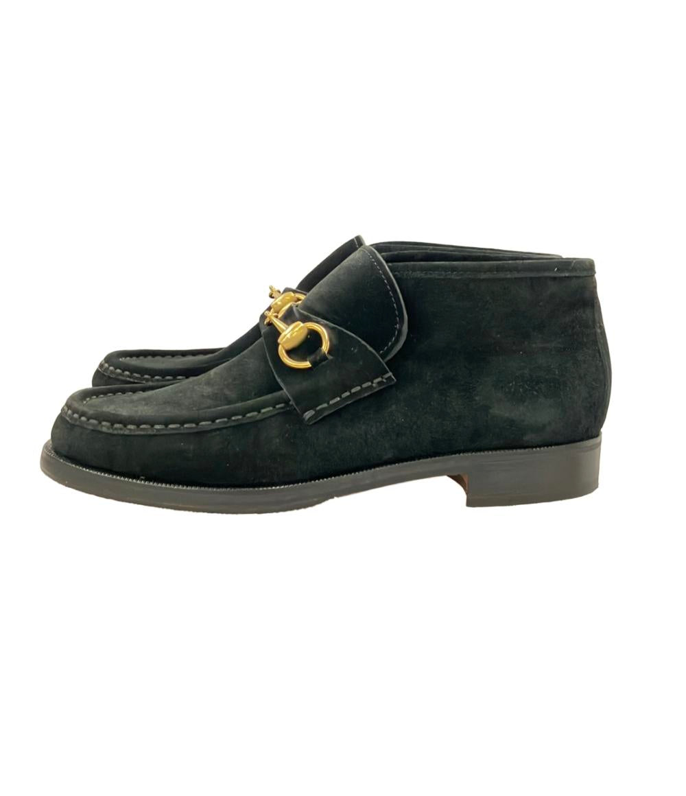 GUCCI スエードアンクルブーツ ホースビット レディース SIZE 37 C グッチ