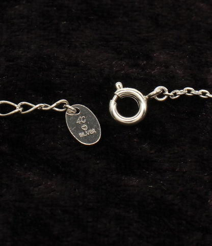 美品 ヨンドシー ネックレス SV ピンクトルマリン ホワイトトルマリン ハートモチーフ レディース 4℃