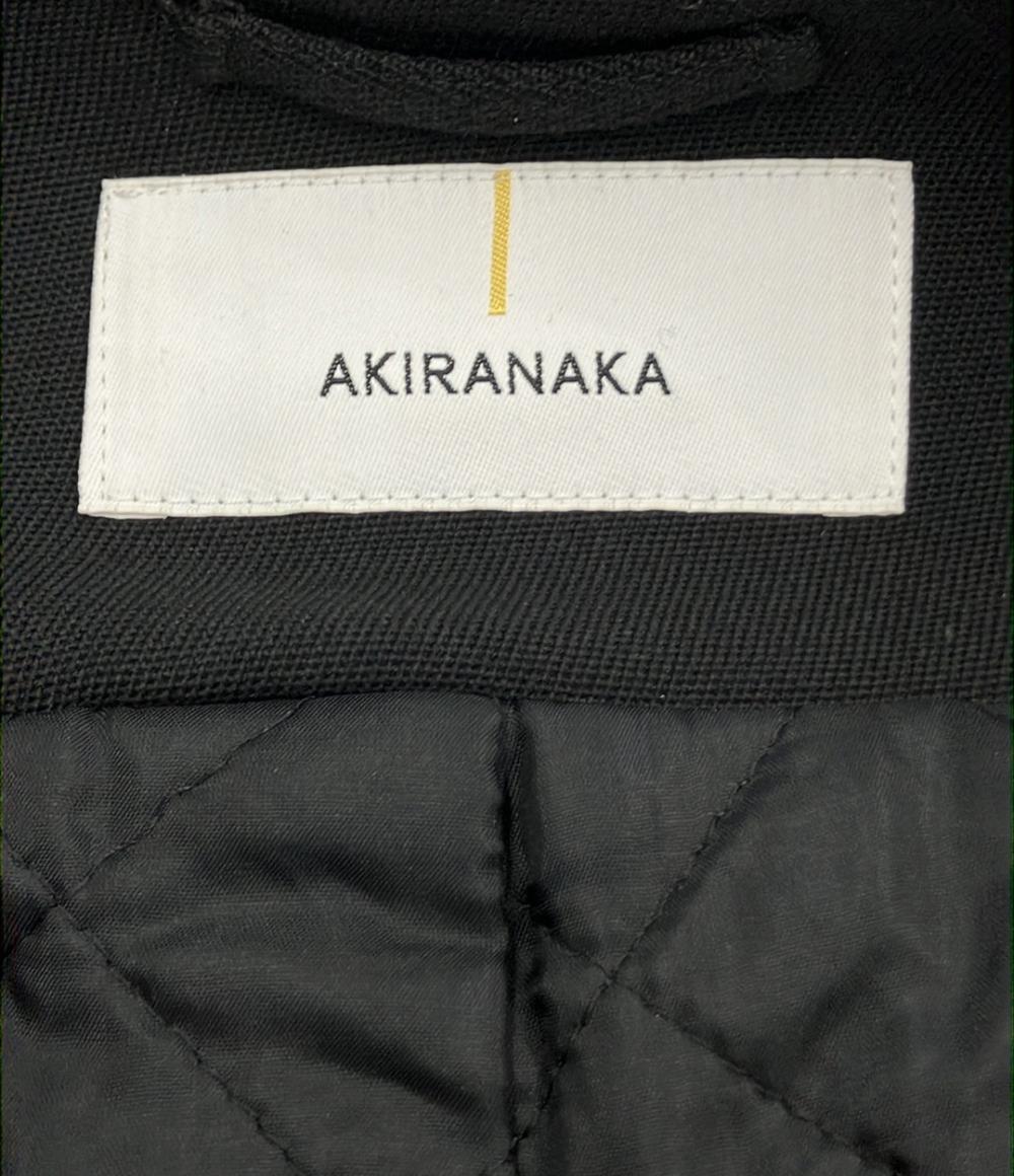 アキラナカ ノーカラージャケットSesilia front belt jacket AP2410-BK レディース SIZE 1 (S) AKIRANAKA