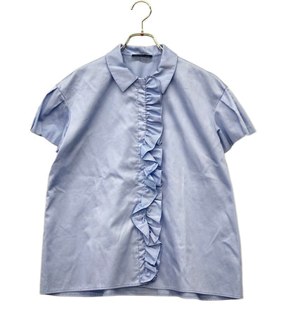 YOKO CHAN 半袖ブラウス パフスリーブ フロントフリル ボタン YCB-421-284 L レディース SIZE 40 (M) ヨーコチャン