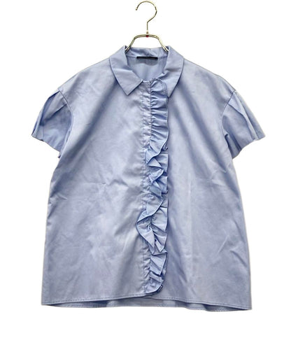 YOKO CHAN 半袖ブラウス パフスリーブ フロントフリル ボタン YCB-421-284 L レディース SIZE 40 (M) ヨーコチャン