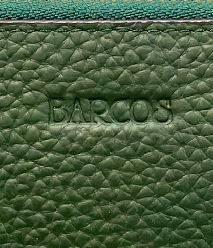 美品 BARCOS L字ファスナー長財布 コインケース カードケース付き レディース バルコス