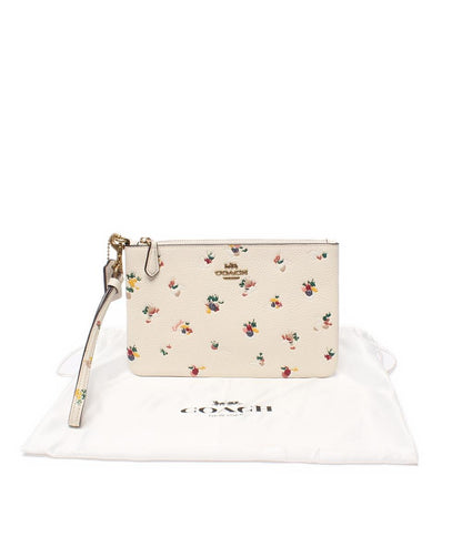 美品 COACH ポーチ スモール リストレット ウィズ フローラル プリント C5997 レディース コーチ