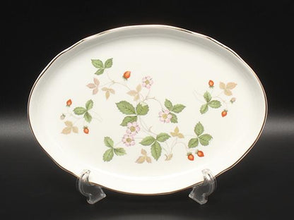 美品 WEDGWOOD オーバルトレイ 皿 24cm ワイルドストロベリー ウエッジウッド