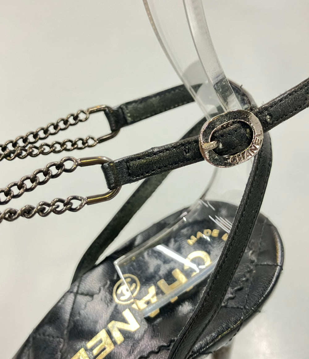 CHANEL パンプス チェーンアンクルストラップ キルティング レディース SIZE 36 1/2 (23.5cm) シャネル