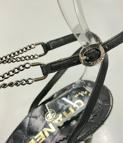 CHANEL パンプス チェーンアンクルストラップ キルティング レディース SIZE 36 1/2 (23.5cm) シャネル