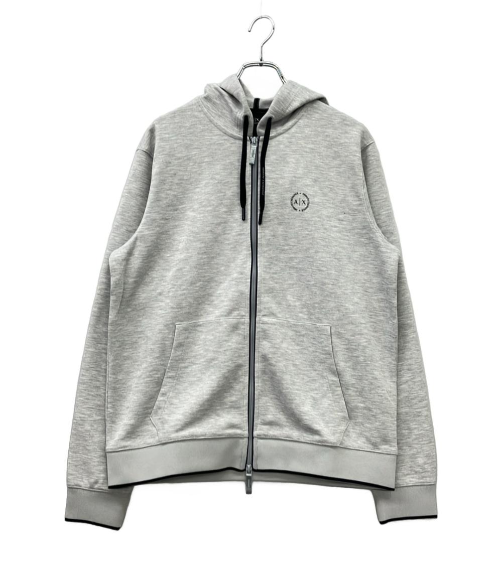 ARMANI EXCHANGE パーカー グレー ジップ 8NZM74 Z9N1Z メンズ SIZE L アルマーニエクスチェンジ
