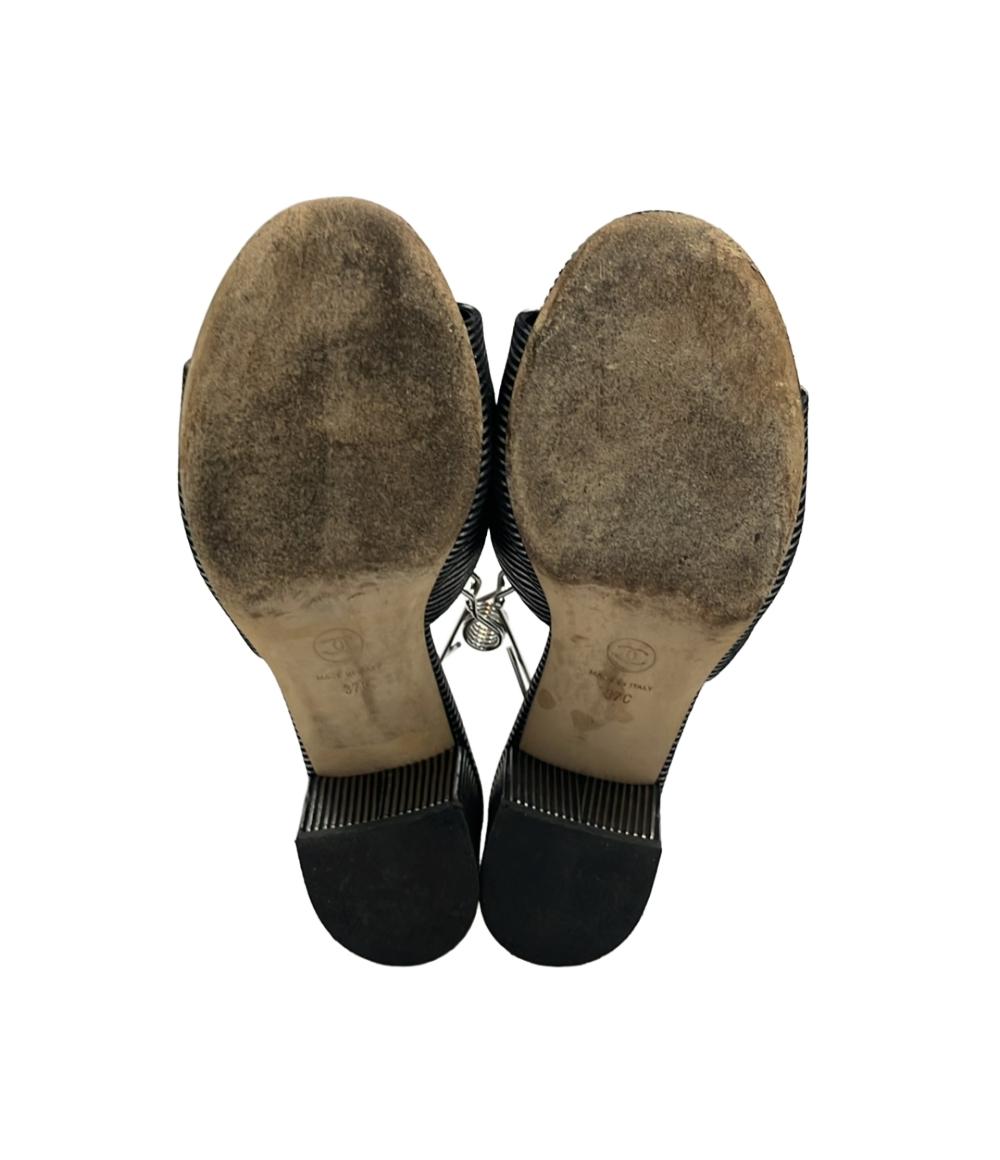 訳あり シャネル ミュールサンダル ココマーク レディース SIZE 37 C