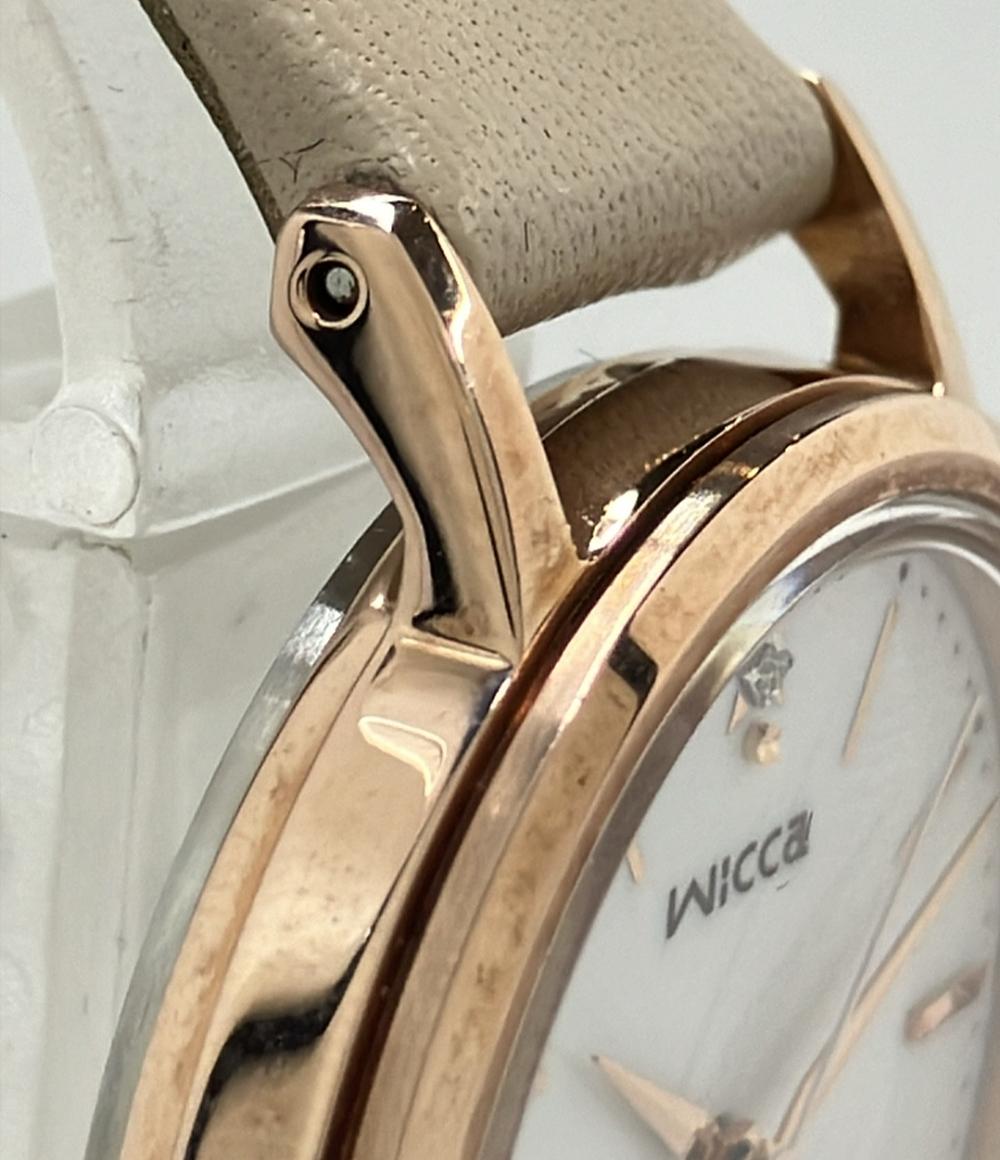 CITIZEN 腕時計 wicca ウィッカ ソーラー ホワイト E031-R011893 レディース シチズン