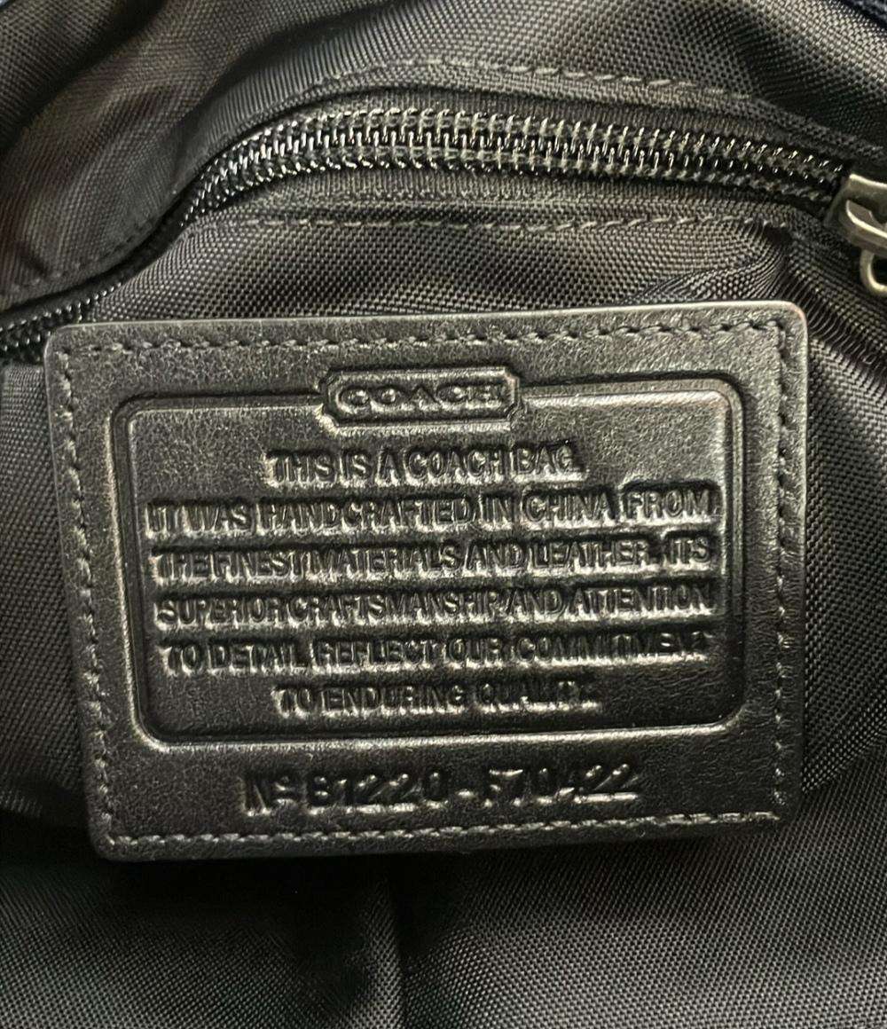 美品 コーチ ショルダーバッグ メッセンジャーバッグ 斜め掛け F70422 メンズ COACH