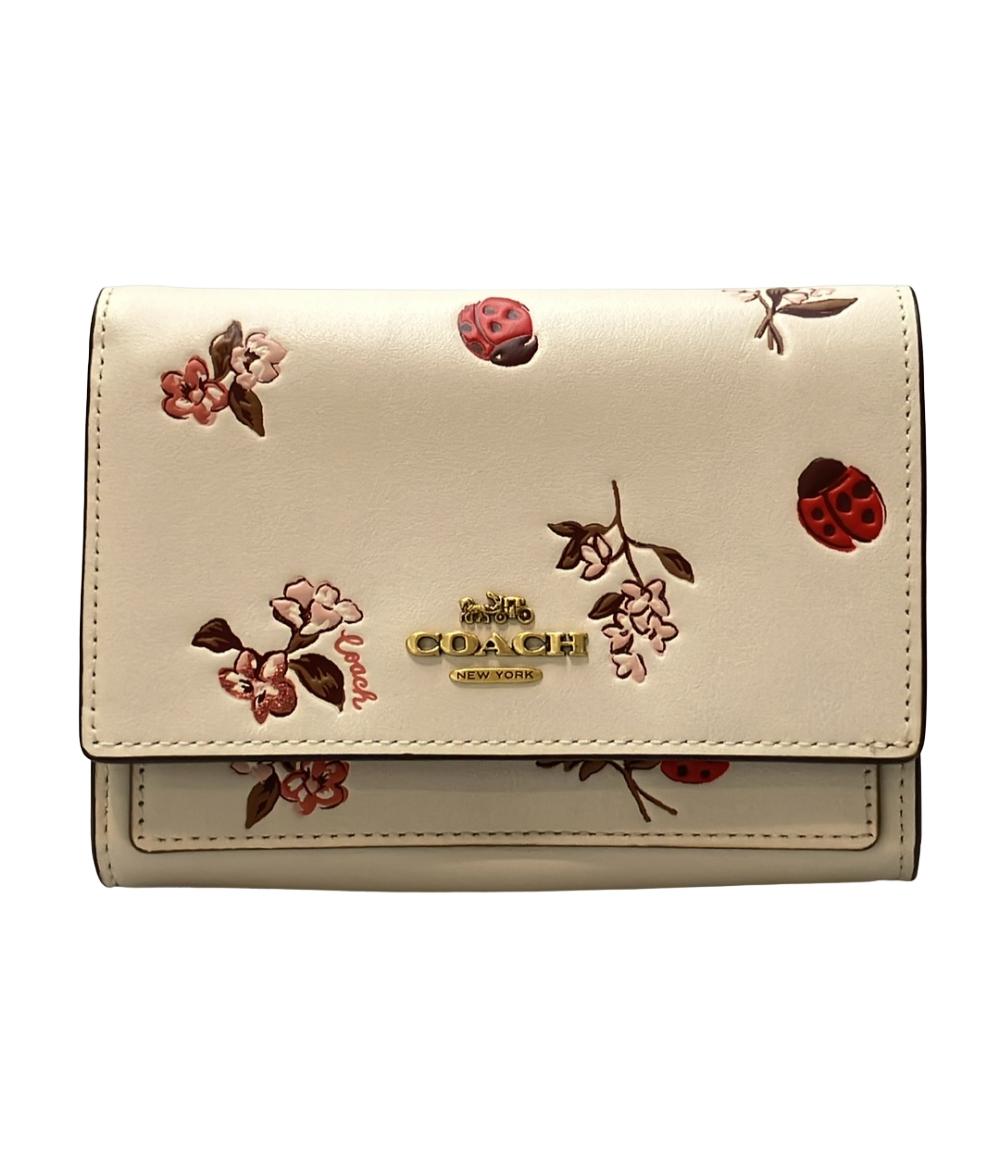 COACH 二つ折り財布 レディバグ フローラルプリント レディース コーチ