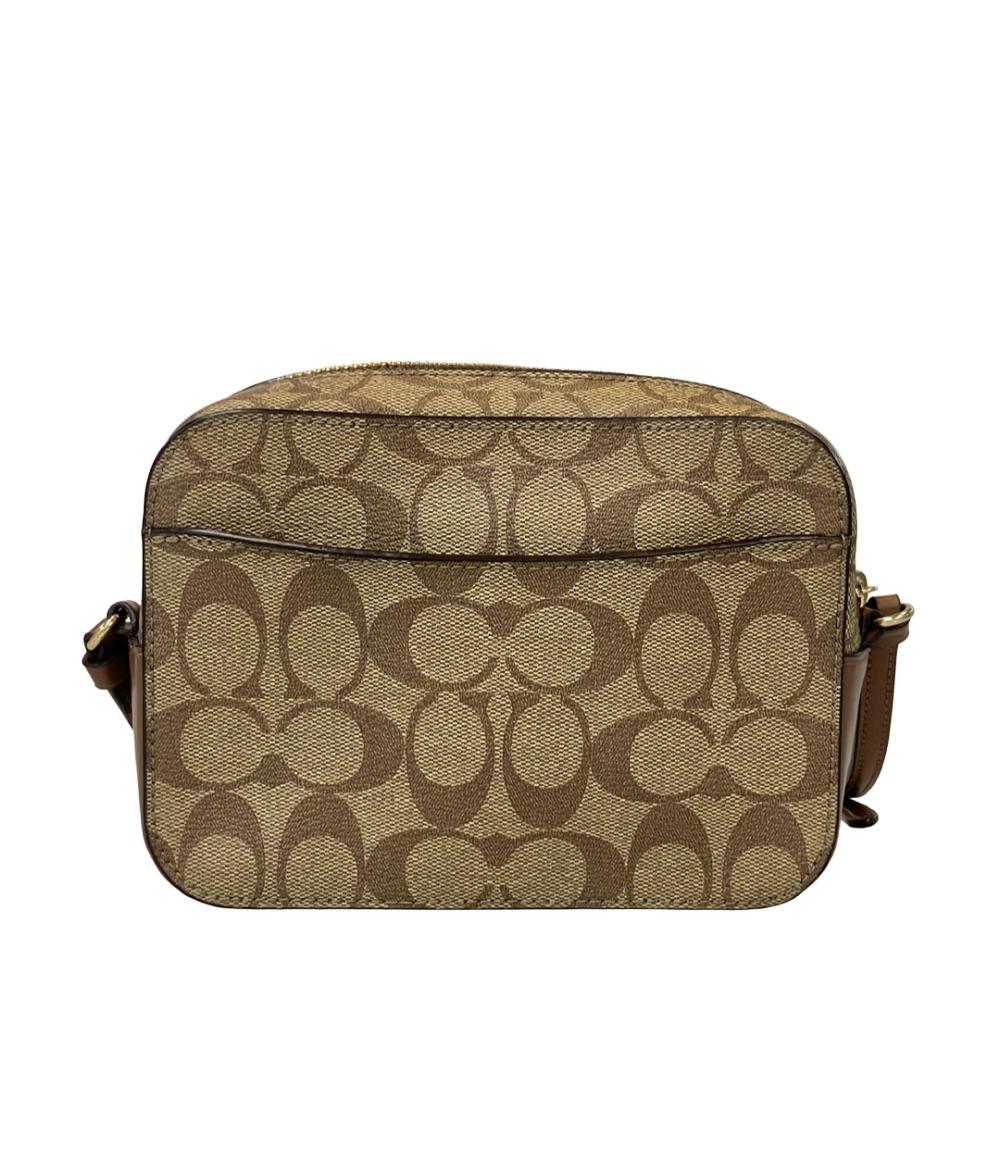 美品 COACH ショルダーバッグ 斜め掛け シグネチャー 91677 レディース コーチ