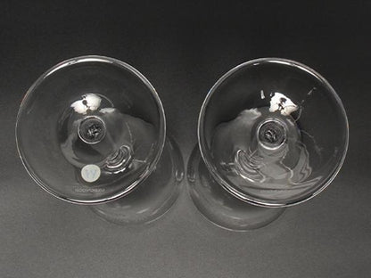 美品 WEDGWOOD ワイングラス 2点セット ペア ワイルドストロベリー クリスタル オープン ウェッジウッド