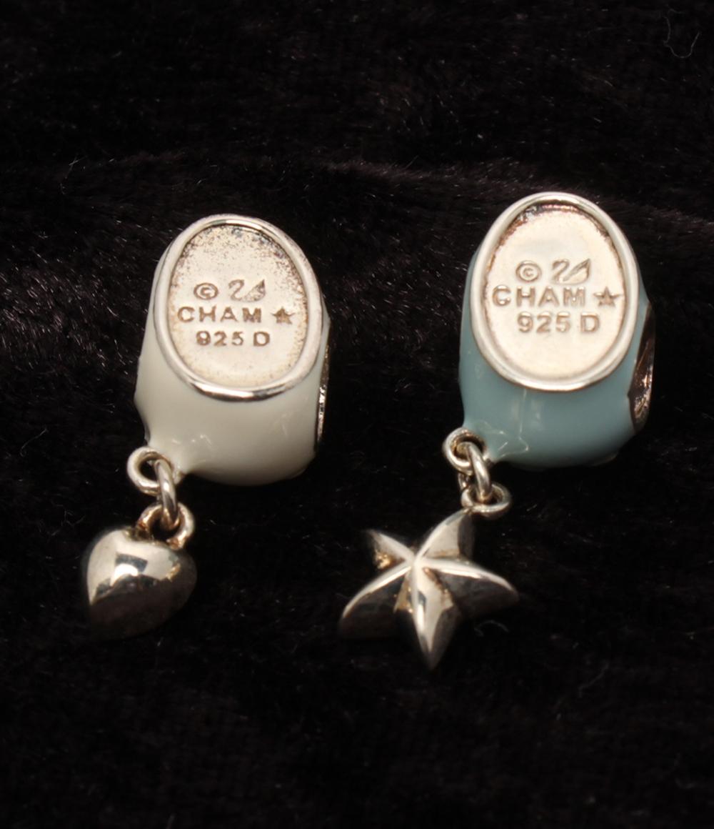 スワロフスキー チャーム SV925 2点セット レディース SWAROVSKI