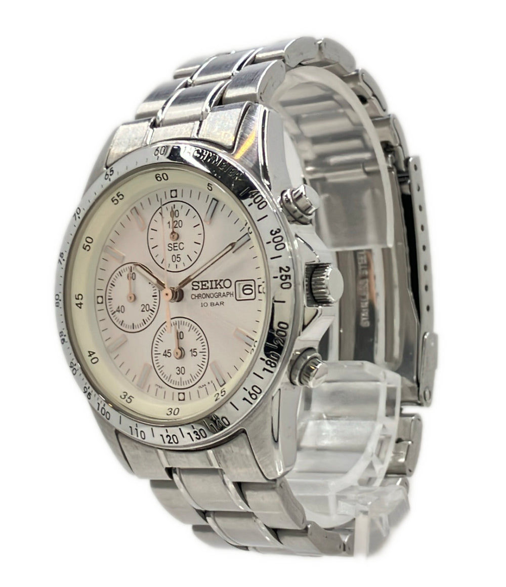 SEIKO 腕時計 クオーツ シルバー 7T92-0DW0 メンズ セイコー
