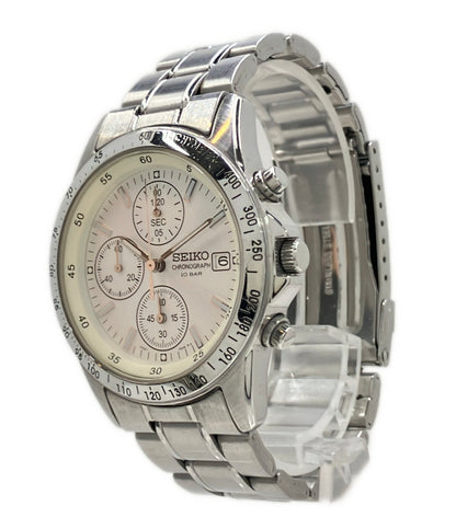 SEIKO 腕時計 クオーツ シルバー 7T92-0DW0 メンズ セイコー