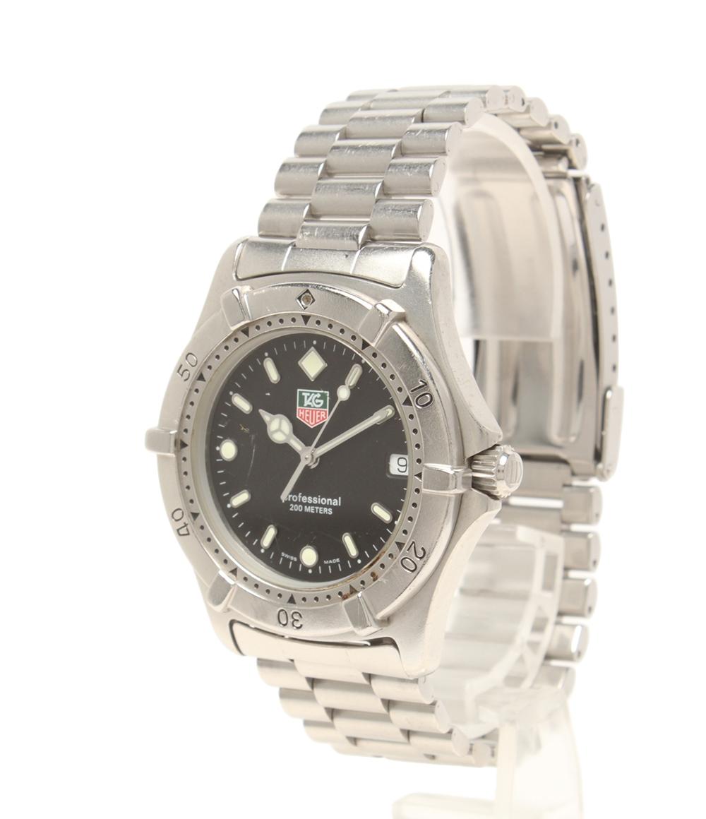 TAG HEUER 腕時計 プロフェッショナル2000 クオーツ ブラック 962.006 メンズ タグホイヤー