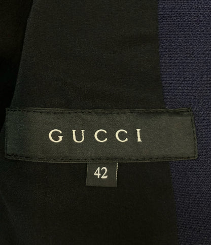 GUCCI ピーコート チェスター ダブルブレスト  大きな襟 メタルボタン ミドル丈 14AW 355029 レディース SIZE 42 (XL) グッチ