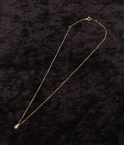 美品 VENDOME AOYAMA ネックレス K18 ピンクトルマリン ダイヤ 0.01ct レディース ヴァンドームアオヤマ
