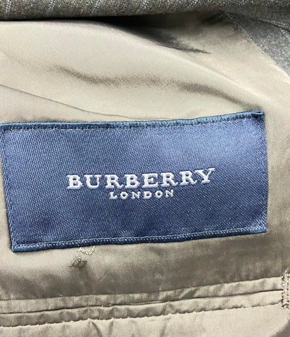 訳あり バーバリー ウールストライプ柄セットアップスーツ メンズ BURBERRY