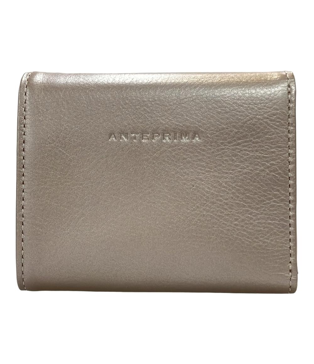 ANTEPRIMA 三つ折り財布 フラワースタッズ レザー レディース アンテプリマ