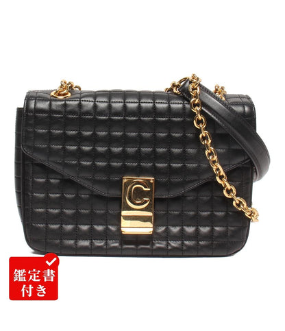 セリーヌ チェーンショルダーバッグ 肩掛け 斜め掛け Cミディアム キルテッド レディース CELINE