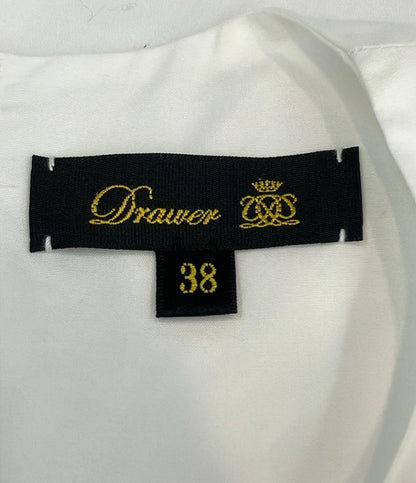 美品 Drawer 長袖シャツ ノーカラー レディース SIZE 38 (M) ドゥロワー