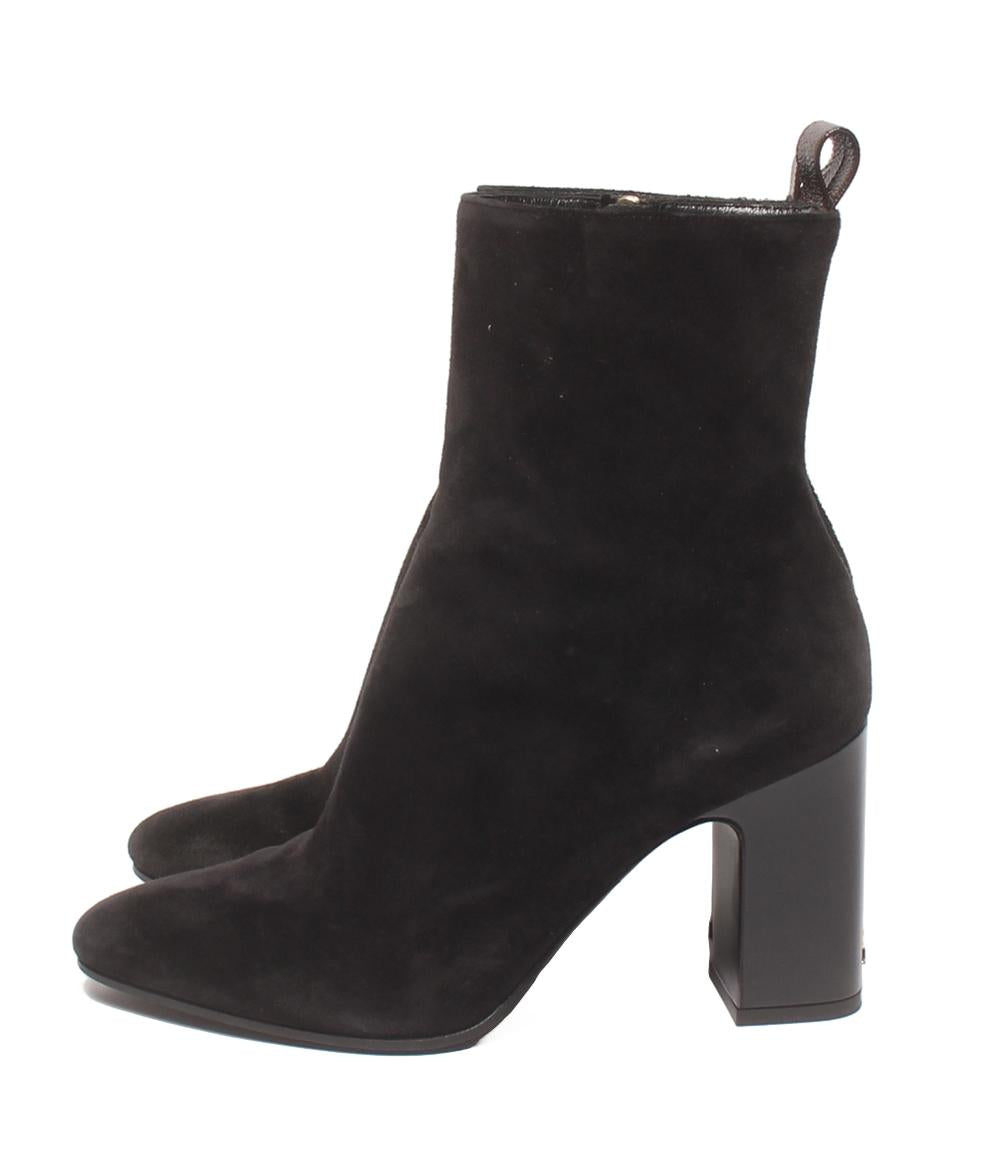 LOUIS VUITTON ショートブーツ スエード LVドナライン LW0243 レディース SIZE 37 1/2 ルイ・ヴィトン