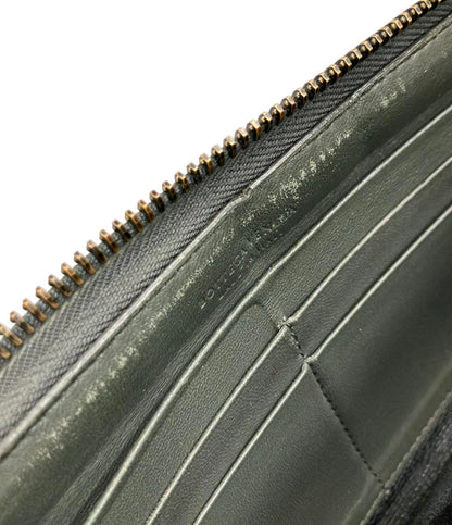 BOTTEGA VENETA ラウンドファスナー長財布 パイソン イントレチャート レディース ボッテガ・ヴェネタ