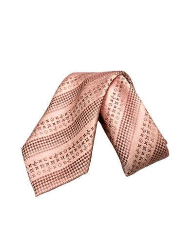 美品 LOUIS VUITTON ネクタイ シルク 100% クラヴァット パーティー モノグラム M72639 メンズ ルイ・ヴィトン