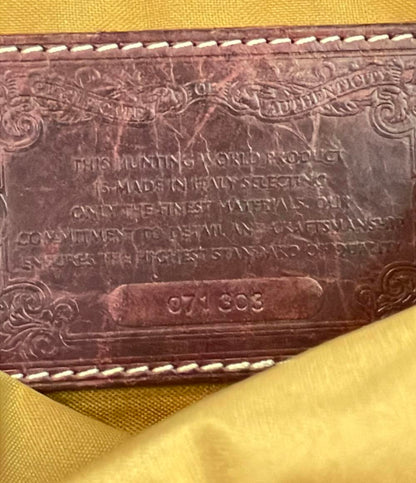 ハンティングワールド ミニショルダーバッグ 斜め掛け ユニセックス HUNTING WORLD