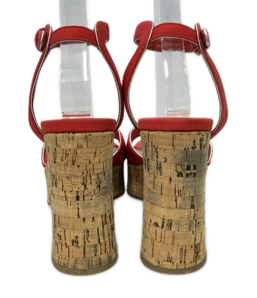 Miu Miu アンクルストラップ厚底サンダル レディース SIZE 38 ミュウ ミュウ