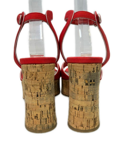 Miu Miu アンクルストラップ厚底サンダル レディース SIZE 38 ミュウ ミュウ