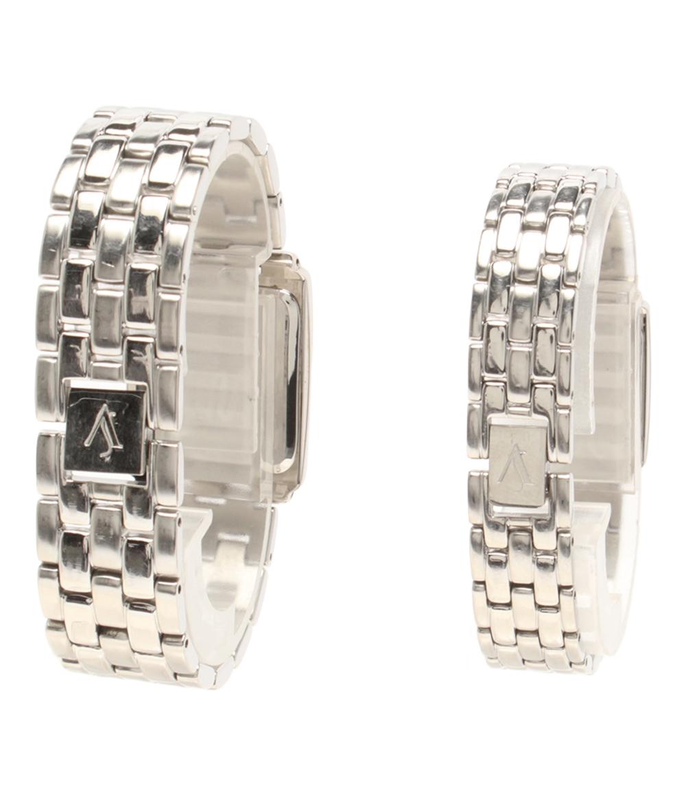 シルヴィオ ヴァレンティノ ペアウォッチ 腕時計 クオーツ ホワイト V104M V104S メンズ SILVIO VALENTINO