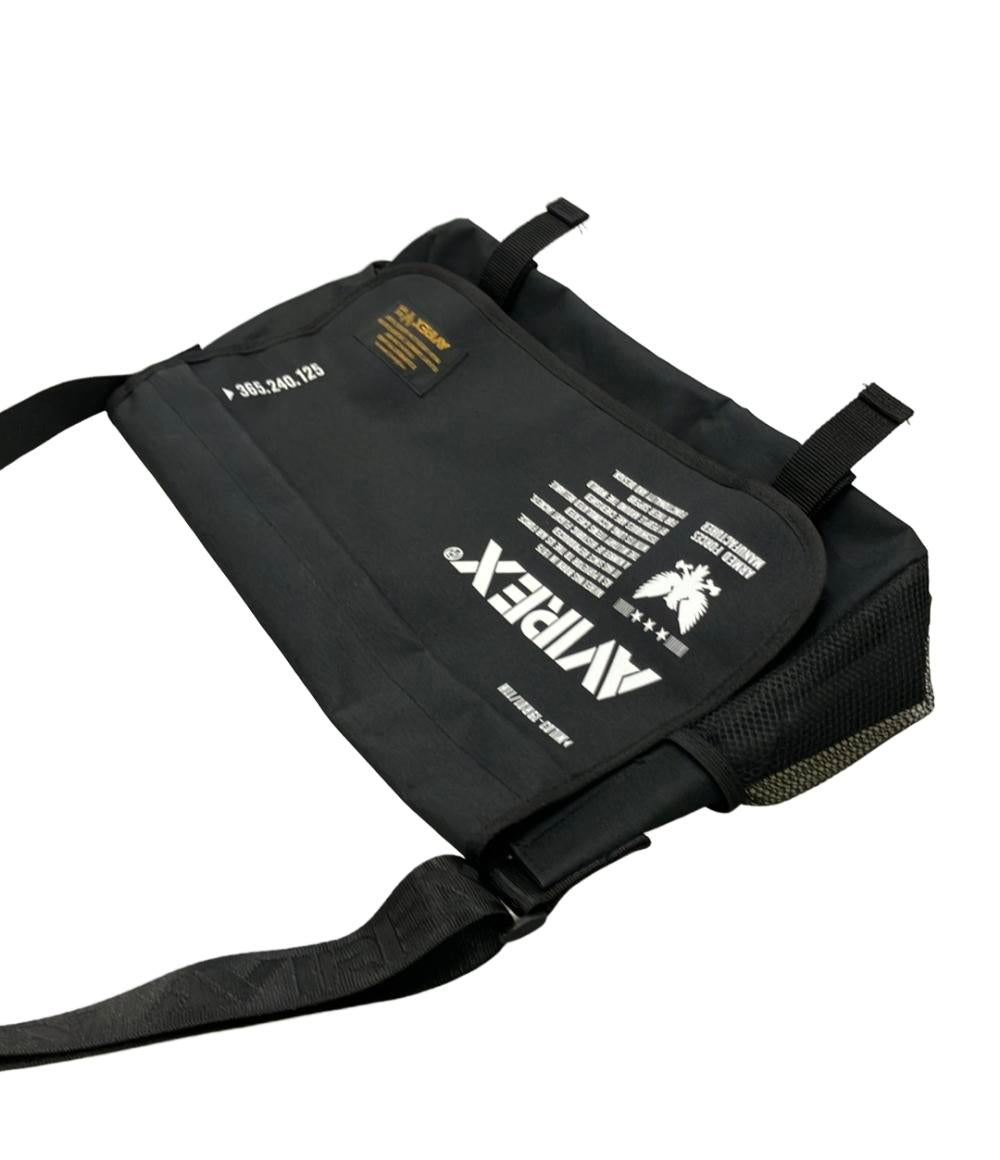 美品 AVIREX ショルダーバッグ 斜め掛け ロゴ メンズ アヴィレックス
