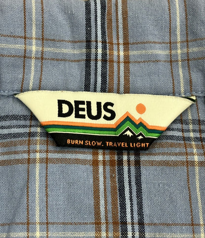 美品 デウスエクスマキナ 半袖シャツ チェック柄 DMS225655 メンズ SIZE S DEUS EX MACHINA