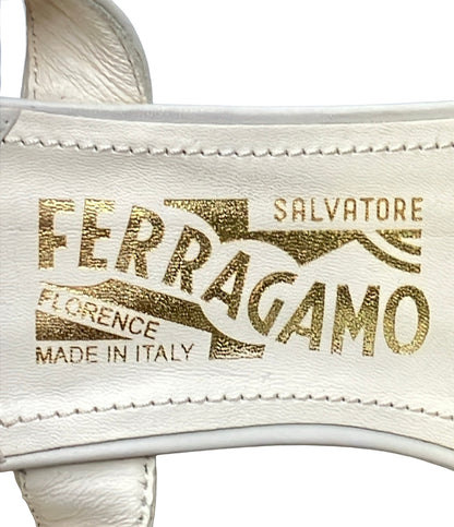 Salvatore Ferragamo オープントゥサンダル ウェッジソール ガンチーニ YW 09969 レディース SIZE 6.5 サルヴァトーレフェラガモ