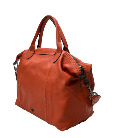 美品 Longchamp ハンドバッグ ショルダーバッグ 2WAY 斜め掛け ル プリアージュ レザー L1515757 レディース ロンシャン