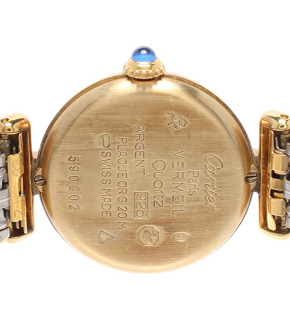 Cartier 腕時計 マストコリゼ マスト ドゥ カルティエ クオーツ ホワイト 590002 レディース カルティエ