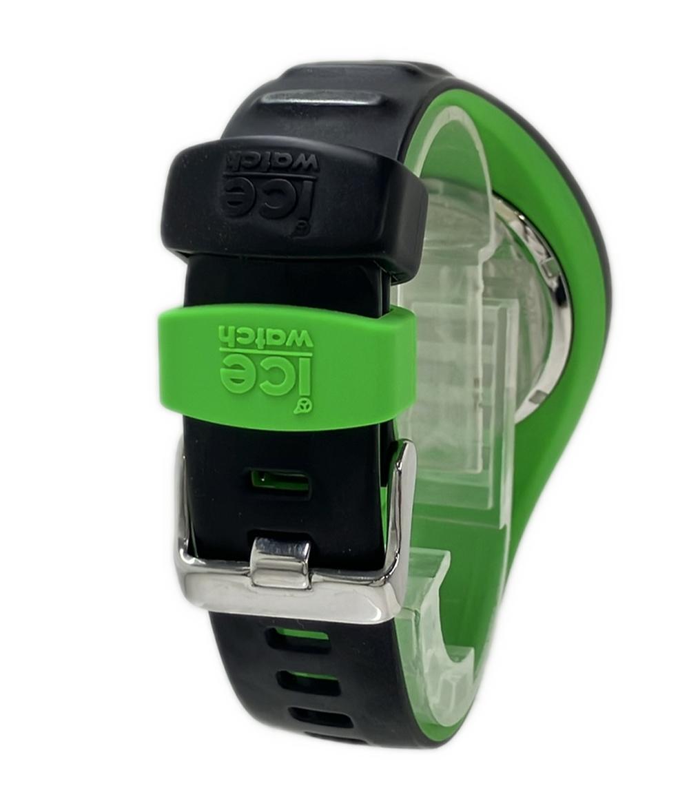 ice watch 腕時計 ブラックグリーンミディアム ピエールクエ クオーツ ブラック 017599 レディース メンズ アイスウォッチ